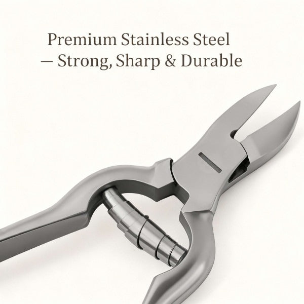 Meditop Heavy-Duty Toenail Clipper (5.5”) For Thick & Ingrown Nails | Surgical-Grade Steel
