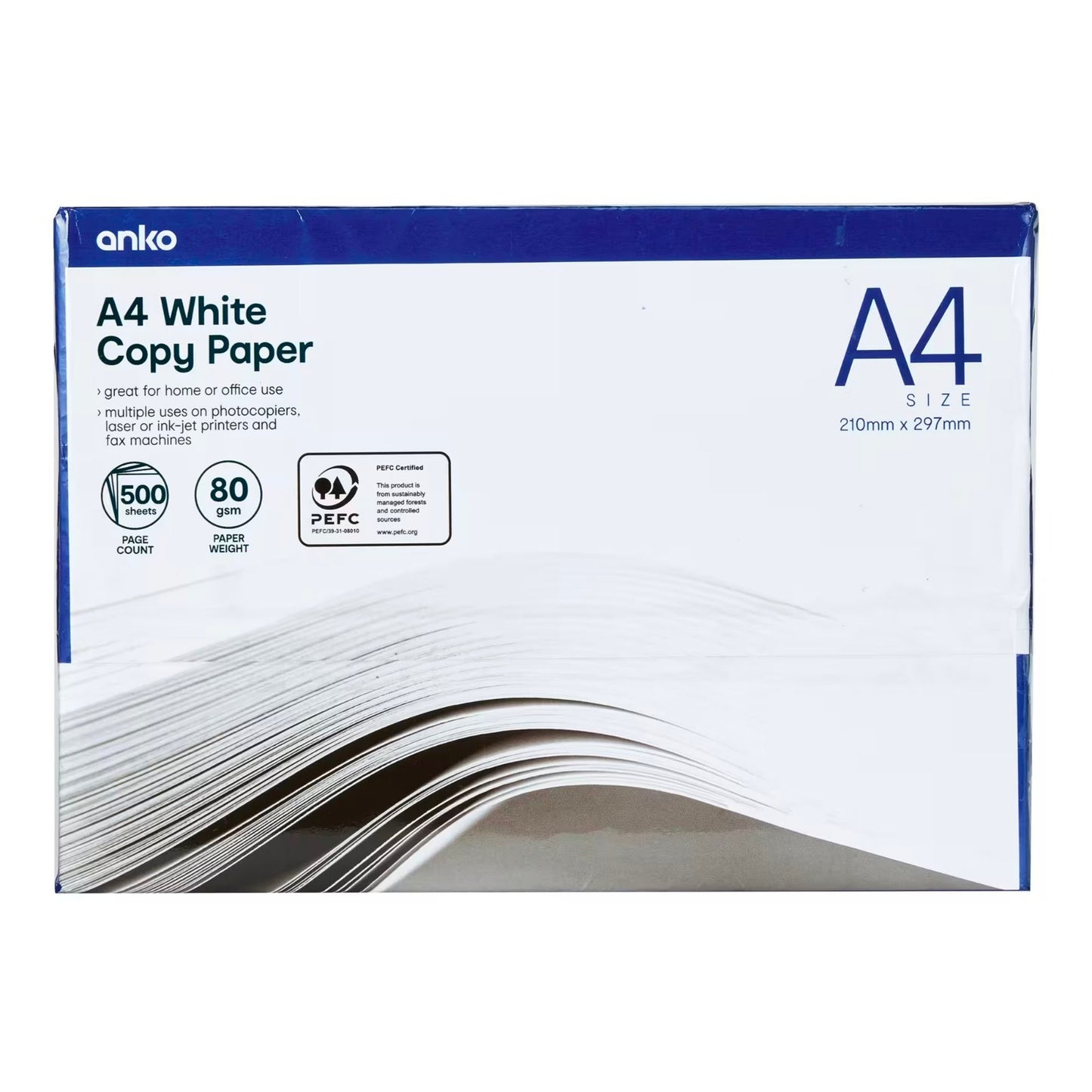 A4 White Copy Paper – 500 Sheets | 80 GSM | Smooth Office & Home Printing